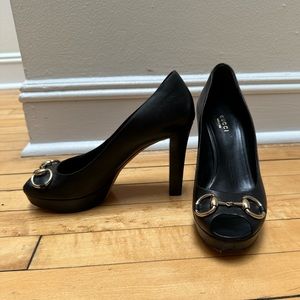 Gucci platform pumps black 37.5